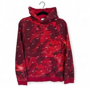 Nike Club Fleece Marble Pullover Hoodie Red Size XL (Boys)